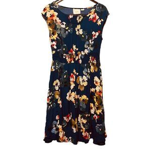 Anthropologie Maeve Evaline floral dress  Midi